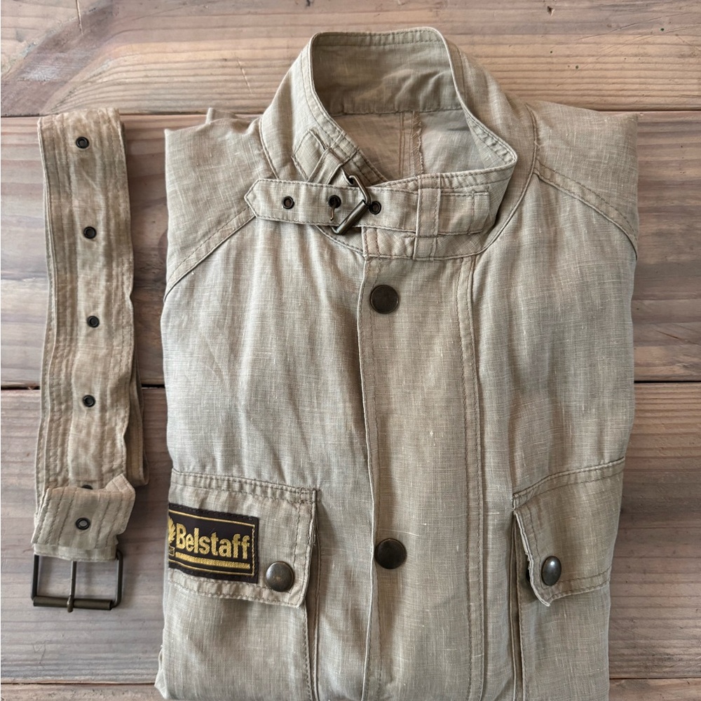 Vintage Belstaff Moto jacket in Linen RARE